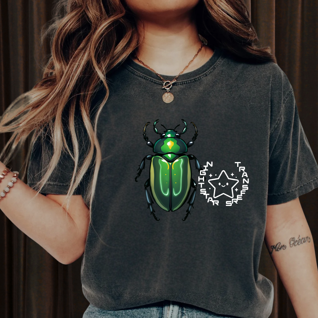 Bug June Beetle Transfer, Ready to Press