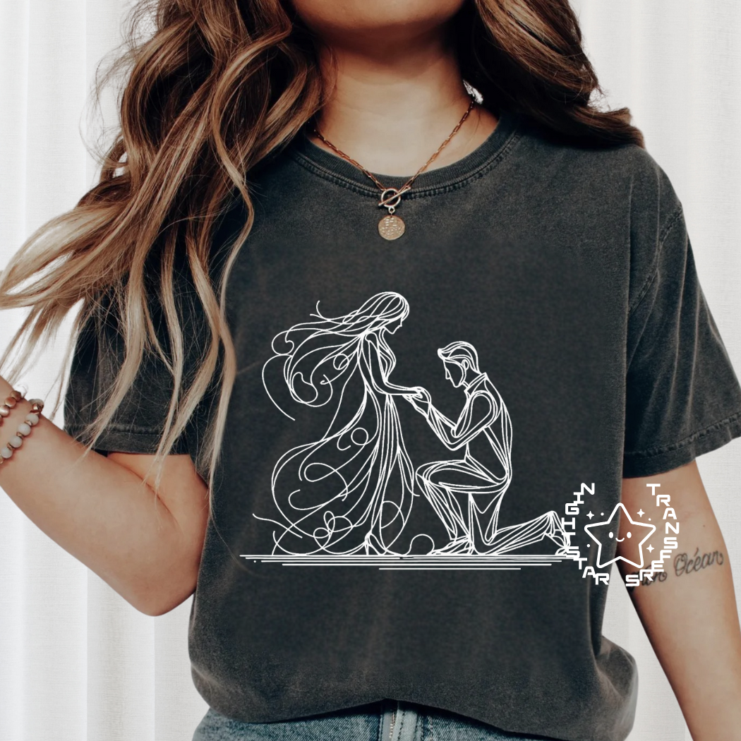 Wedding Proposal Love Transfer, Ready to Press